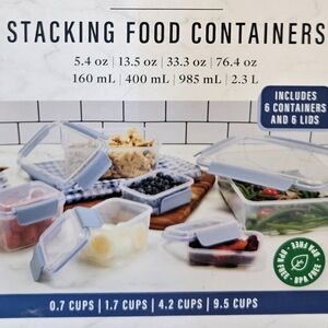 Stacking food containers